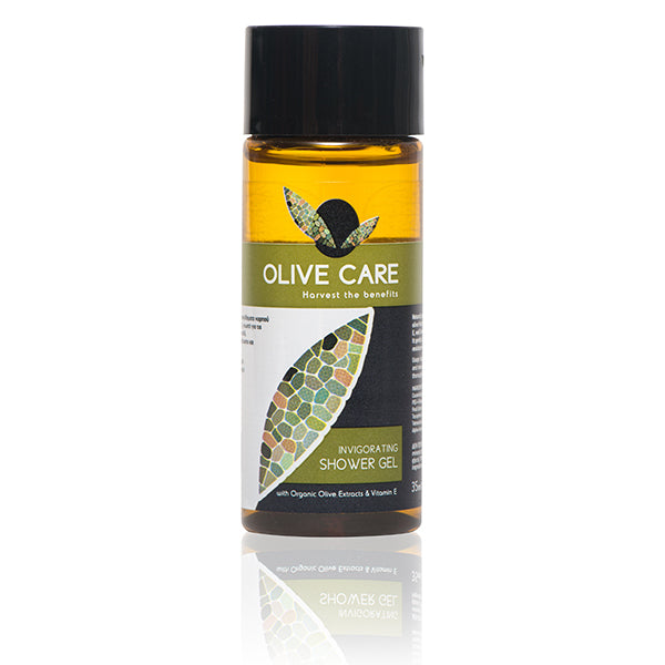 Bagnoschiuma in flacone da 33 ml. Linea Cortesia OLIVE CARE per Hotel,B&B e Case Vacanza. Confezione da 201 unità.